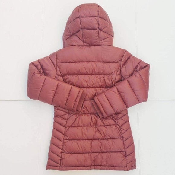 NEW GUESS Kara Long Puffer Hooded Coat SZ 12 - Picture 6 of 6